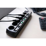 Brennenstuhl 1153110116 prolunghe e multiple 2 m 6 presa(e) AC Interno Nero, Ciabatta Nero, 2 m, 6 presa(e) AC, Interno, IP20, Nero, 16 A