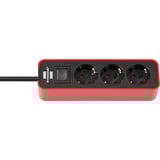 Brennenstuhl 1153230070 prolunghe e multiple 1,5 m Interno Nero, Rosso, Ciabatta rosso/Nero, 1,5 m, Interno, Nero, Rosso