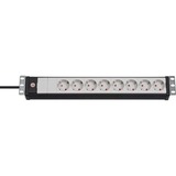 Brennenstuhl 1156057028 unità di distribuzione dell'energia (PDU) Nero, Grigio, Ciabatta Nero/Grigio chiaro, Nero, Grigio, 105 mm, 65 mm, 485 mm, 840 g