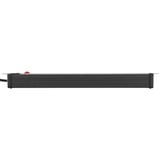 Brennenstuhl 1156057128 prolunghe e multiple 3 m 8 presa(e) AC Interno Nero, Ciabatta Nero/Grigio chiaro, 3 m, 8 presa(e) AC, Interno, Gestito, Nero, 90 mm