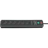 Brennenstuhl 1159540366 prolunghe e multiple 2 m 6 presa(e) AC Nero, Ciabatta antracite, 2 m, 6 presa(e) AC, Nero, 19500 A, 3500 W, Nero