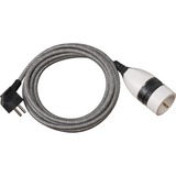Brennenstuhl 1161830 prolunghe e multiple 3 m 1 presa(e) AC Interno Nero, Bianco Nero/Bianco, 3 m, 1 presa(e) AC, Interno, IP20, Plastica, Cloruro di polivinile (PVC), Nero, Bianco