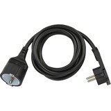 Brennenstuhl 1168980020 Nero 2m cavo di alimentazione, Cavo di prolunga Nero, 2 m, Maschio/Femmina, Nero