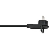 Brennenstuhl 1168980020 Nero 2m cavo di alimentazione, Cavo di prolunga Nero, 2 m, Maschio/Femmina, Nero