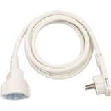Brennenstuhl 1168980220 cavo di alimentazione Bianco 2 m, Cavo di prolunga bianco, 2 m, Bianco