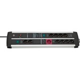 Brennenstuhl 1392000230 prolunghe e multiple 3 m 11 presa(e) AC Interno Nero, Argento, Ciabatta Nero/Argento, 3 m, 11 presa(e) AC, Interno, Tipo E/F, IP20, Nero, Argento