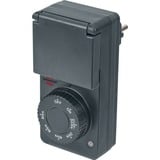 Brennenstuhl 1506120 timer elettrico Nero Timer quotidiano antracite, Timer quotidiano, Nero, Manopola, IP44, 91 mm, 62 mm