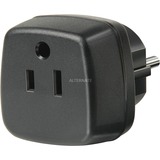Brennenstuhl 1508520 adattatore e invertitore Interno Nero, Adattatore presa Nero, Universale, Interno, Nero, 48 mm, 45 mm, 65 mm