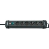 Brennenstuhl 1951160100 prolunghe e multiple 3 m 6 presa(e) AC Nero, Ciabatta Nero, 3 m, 6 presa(e) AC, Nero, Plastica, Nero
