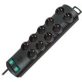 Brennenstuhl BN-1153300120 Prolunghe elettriche, Ciabatta Nero, 2 m, 10 presa(e) AC, Plastica, Nero, 250 V, 50 - 60 Hz