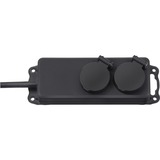 Brennenstuhl BN-1159930 Protezioni da sovraccarico, Ciabatta Nero, 2 presa(e) AC, 230 V, Nero, 2 m