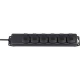Brennenstuhl BN-1159970 Prolunghe elettriche, Ciabatta Nero, 2 m, 6 presa(e) AC, IP44, Nero, Neoprene, Gomma, Nero