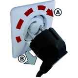 Brennenstuhl Child Protection Grigio, Copertura trasparente, Grigio, 38 x 38 x 16 mm