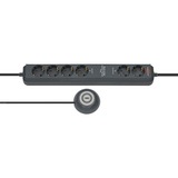 Brennenstuhl Eco-Line Comfort Switch prolunghe e multiple 2 m 6 presa(e) AC Antracite antracite, 2 m, 6 presa(e) AC, Antracite, 3680 W, 16 A, 390 mm