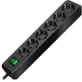 Brennenstuhl Eco prolunghe e multiple 1,5 m 6 presa(e) AC Nero, Ciabatta Nero, 1,5 m, 6 presa(e) AC, Nero, Nero