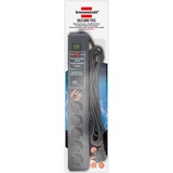 Brennenstuhl Secure-Tec Surge Protection 15.000 A Nero 6 presa(e) AC 3 m antracite, 6 presa(e) AC, 3500 W, Nero, 3 m