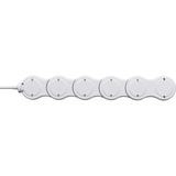 Brennenstuhl Vario prolunghe e multiple 1,4 m 5 presa(e) AC Interno Bianco bianco, 1,4 m, 5 presa(e) AC, Interno, Tipo F, Tipo F, IP20