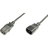  Cavo prolunga di alimentazione, Cavo di prolunga Nero, 1,8 m, IEC C14, IEC C13, H05VV-F3G, 250 V, 10 A