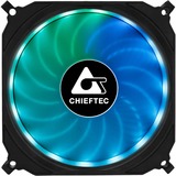 Chieftec CF-3012-RGB sistema di raffreddamento per computer Case per computer Ventilatore 12 cm Nero Ventilatore, 12 cm, 1200 Giri/min, 16 dB, 53 pdc/min, Nero