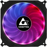 Chieftec CF-3012-RGB sistema di raffreddamento per computer Case per computer Ventilatore 12 cm Nero Ventilatore, 12 cm, 1200 Giri/min, 16 dB, 53 pdc/min, Nero