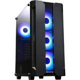 Chieftec GS-01B-OP computer case Tower Nero, Chassis Tower Nero, Tower, PC, Nero, ATX, micro ATX, Mini-ITX, SPCC, Vetro temperato, Blu, Verde, Rosso