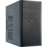 Chieftec HT-01B-OP computer case Mini Tower Nero, Chassis Tower Nero, Mini Tower, PC, Nero, micro ATX, Alluminio, Casa/ufficio
