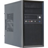 Chieftec Mesh MidiTower LCX-01SLSLB Argento 400 W, Chassis Tower Nero, Midi Tower, PC, Argento, ATX, 400 W, 205 mm