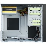 Chieftec Mesh MidiTower LCX-01SLSLB Argento 400 W, Chassis Tower Nero, Midi Tower, PC, Argento, ATX, 400 W, 205 mm