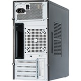 Chieftec Mesh MidiTower LCX-01SLSLB Argento 400 W, Chassis Tower Nero, Midi Tower, PC, Argento, ATX, 400 W, 205 mm