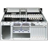 Chieftec UNC-411E-B computer case Supporto Nero, Argento 400 W, Server case Nero, Supporto, Server, Nero, Argento, ATX, EATX, micro ATX, SECC, 4U