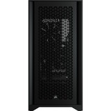 Corsair 4000D Airflow Midi Tower Nero Nero, Midi Tower, PC, Nero, ATX, EATX, micro ATX, Mini-ITX, Plastica, Acciaio, Vetro temperato, 17 cm