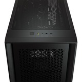 Corsair 4000D Airflow Midi Tower Nero Nero, Midi Tower, PC, Nero, ATX, EATX, micro ATX, Mini-ITX, Plastica, Acciaio, Vetro temperato, 17 cm