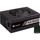 Corsair AX1600i alimentatore per computer 1600 W ATX Nero Nero, 1600 W, 100 - 240 V, 50 - 60 Hz, 9 - 15 A, 180 W, 1600 W