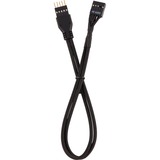Corsair CC-8900244 cavo di alimentazione interno 0,3 m, Cavo di prolunga Nero, 0,3 m, Maschio, Maschio, Dritto, Dritto, Nero