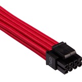 Corsair CP-8920223 cavo di alimentazione interno rosso, Maschio, Maschio, Dritto, Dritto, Nero, Rosso