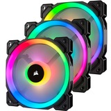 Corsair LL120 RGB Case per computer Ventilatore 12 cm, Ventola Nero, Ventilatore, 12 cm, 600 Giri/min, 1500 Giri/min, 24,8 dB, 43,25 pdc/min