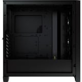 Corsair iCUE 4000X RGB Midi Tower Nero Nero, Midi Tower, PC, Nero, ATX, Plastica, Acciaio, Vetro temperato, Giocare