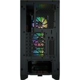 Corsair iCUE 4000X RGB Midi Tower Nero Nero, Midi Tower, PC, Nero, ATX, Plastica, Acciaio, Vetro temperato, Giocare