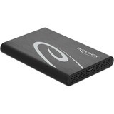 DeLOCK 42610 contenitore di unità di archiviazione Box esterno HDD/SSD Nero 2.5", Disk enclosure Nero, Box esterno HDD/SSD, 2.5", Serial ATA III, 6 Gbit/s, Hot-swap, Nero