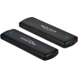 DeLOCK 42615 contenitore di unità di archiviazione Box esterno SSD Nero M.2 Nero, Box esterno SSD, M.2, M.2, 10 Gbit/s, Collegamento del dispositivo USB, Nero