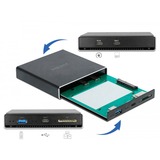 DeLOCK 42618 custodia per unità di archiviazione Cover Metallo Nero, Disk enclosure Nero, Cover, Metallo, Nero, 2.5", 112 mm, 112 mm