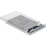 DeLOCK 42621 contenitore di unità di archiviazione Box esterno HDD/SSD Trasparente 2.5" trasparente, Box esterno HDD/SSD, 2.5", Serial ATA III, Hot-swap, Collegamento del dispositivo USB, Trasparente