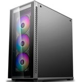 DeepCool Matrexx 70 ADD-RGB 3F Midi Tower Nero Nero, Midi Tower, PC, Nero, ATX, EATX, micro ATX, Mini-ITX, ABS sintetico, SPCC, Vetro temperato, Giocare