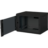Digitus Alloggiamento a parete serie Unique - 600x450 mm (LxP), IT armadio Nero, Da parete, 7U, 100 kg, Lucchetti, Nero