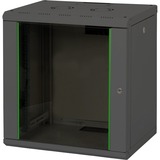 Digitus Alloggiamento a parete serie Unique - 600x450 mm (LxP), IT armadio Nero, Da parete, 12U, 100 kg, Lucchetti, Nero