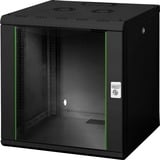 Digitus Alloggiamento a parete serie Unique - 600x600 mm (L x P), IT armadio Nero, Da parete, 12U, 100 kg, Lucchetti, Griglie, Nero