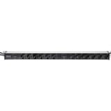 Digitus DN-95405 cassetta di scarico Alluminio, Ciabatta Nero/alluminio