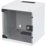 Digitus Set di rete 254 mm (10"), IT armadio grigio chiaro, Da parete, 30 kg, Lucchetti, Grigio