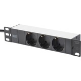 Digitus Set di rete 254 mm (10"), IT armadio grigio, Da parete, 30 kg, Lucchetti, Grigio