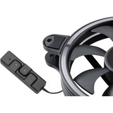 Enermax T.B.RGB AD. Case per computer Ventilatore 12 cm Nero, Ventola Nero, Ventilatore, 12 cm, 1500 Giri/min, 22 dB, 47,53 pdc/min, 80,75 m³/h